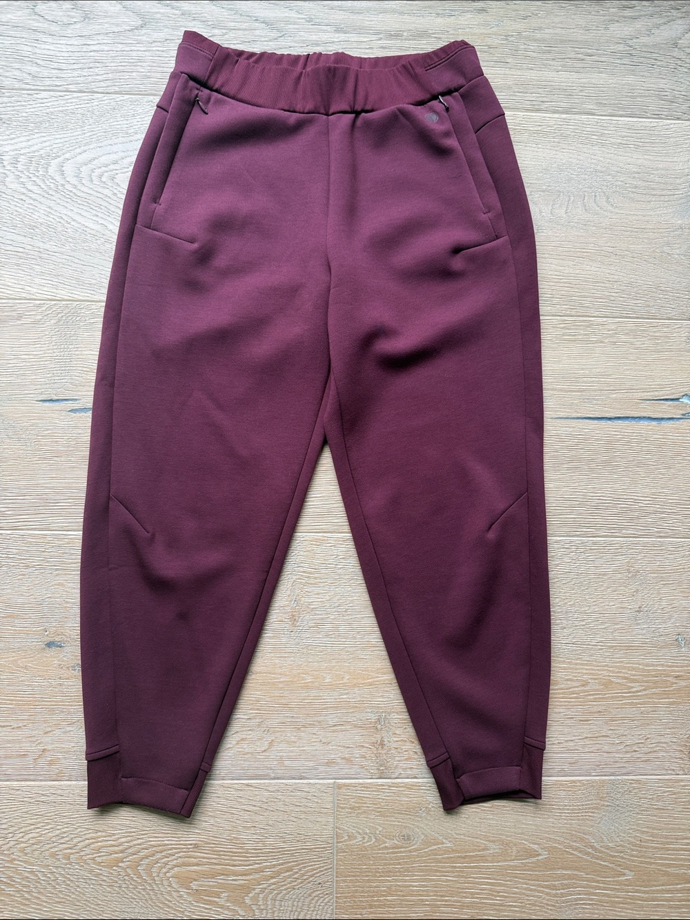 T by Talbots AirKnit Stretch Ribbed Joggers | Burgundy Berry | MP